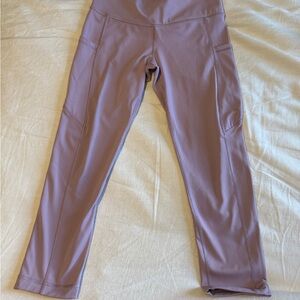 90 Degree By Reflex Capri Lilac Leggings